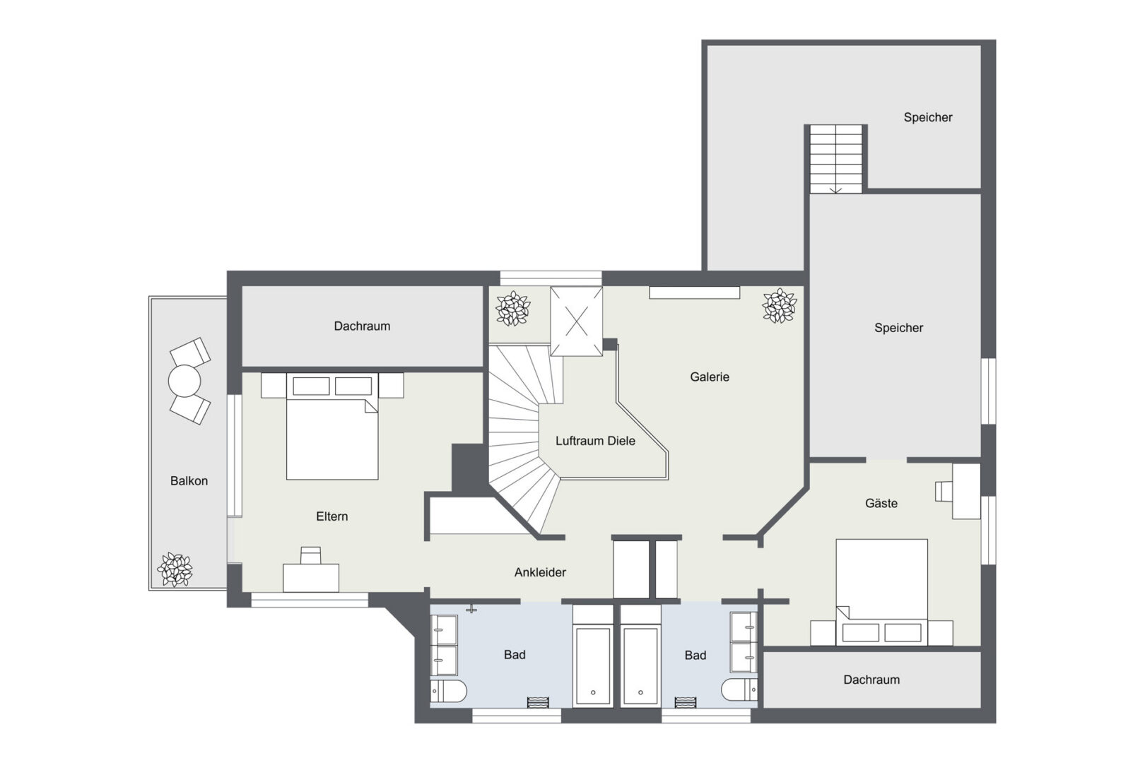 Grundriss Dachgeschoss